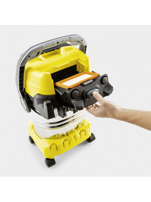 Пылесос хозяйственный KARCHER WD 5 S, мусоросборник 25 л, мощность 1100 Вт, желтый, 1.628-350.0