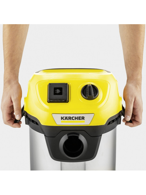 Пылесос хозяйственный KARCHER WD 3 PS, мусоросборник 17 л, мощность 1000 Вт, желтый, 1.628-190.0