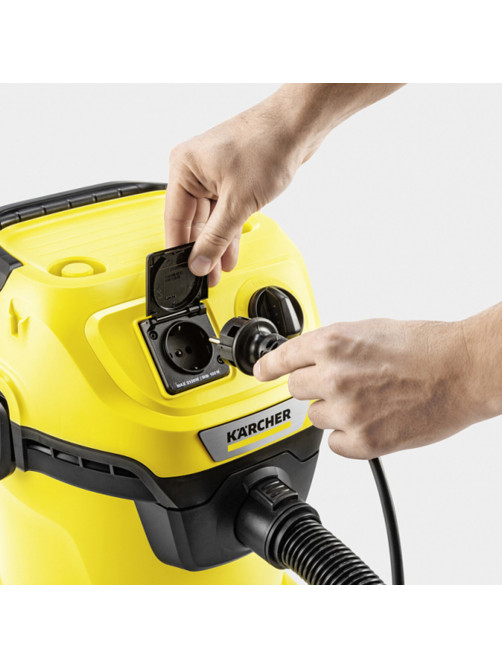 Пылесос хозяйственный KARCHER WD 3 P, мусоросборник 17 л, мощность 1000 Вт, желтый, 1.628-170.0