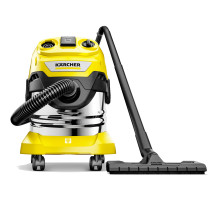 Пылесос хозяйственный KARCHER WD 4 PS, мусоросборник 20 л, мощность 1000 Вт, желтый, 1.628-290.0