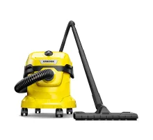 Пылесос хозяйственный KARCHER WD 2 Plus, мусоросборник 12 л, мощность 1000 Вт, желтый, 1.628-000.0