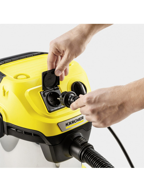 Пылесос хозяйственный KARCHER WD 3 PS, мусоросборник 17 л, мощность 1000 Вт, желтый, 1.628-190.0
