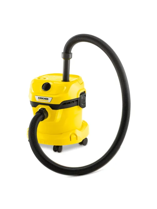 Пылесос хозяйственный KARCHER WD 2 Plus, мусоросборник 12 л, мощность 1000 Вт, желтый, 1.628-000.0
