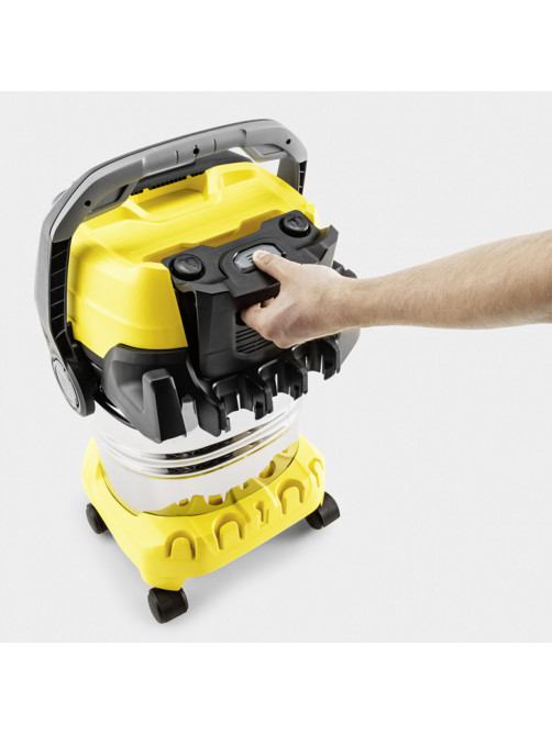 Пылесос хозяйственный KARCHER WD 5 S, мусоросборник 25 л, мощность 1100 Вт, желтый, 1.628-350.0