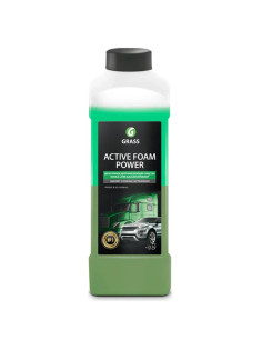 Автошампунь c активной пеной 1л GRASS ACTIVE FOAM POWER для сложных загрязнений, концентрат, 113140