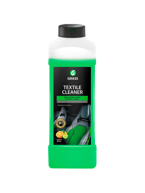 Очиститель обивки салона, для любых типов ткани 1л GRASS TEXTILE CLEANER, цитрус, 112110