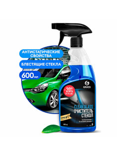 Универсальный очиститель для стекол, пластика и хрома, 600 мл, GRASS CLEAN GLASS, триггер, 110393