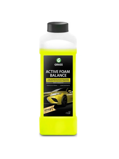 Автошампунь c активной пеной 1л GRASS ACTIVE FOAM BALANCE легкосмываемый, концентрат, 110513