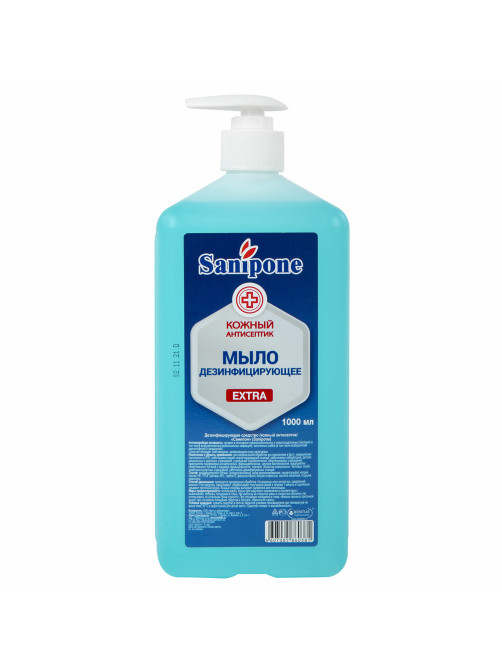 Мыло жидкое дезинфицирующее, 1 л, SANIPONE 