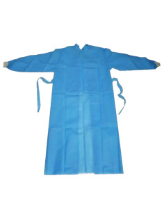 Халат хирургический стерильный 120 см. XXL 56-58р. манжета, спанбонд 25 г/м2, ГЕКСА