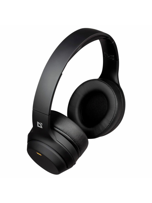 Наушники с микрофоном (гарнитура) DEFENDER FreeMotion B690, Bluetooth, беспроводные, черные, 63690