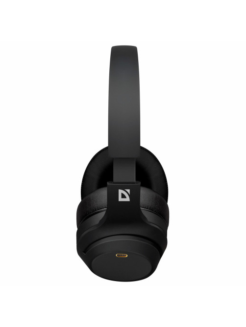 Наушники с микрофоном (гарнитура) DEFENDER FreeMotion B690, Bluetooth, беспроводные, черные, 63690