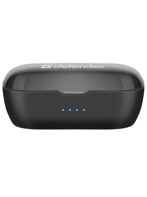 Наушники с микрофоном (гарнитура) DEFENDER TWINS 638, Bluetooth, беспроводные, черные, 63638