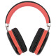 Наушники беспроводные накладные полноразмерные раздвижные мультирежимные, SONNEN HP-B12BR, Bluetooth 5.4, черный/коралловый, 514128