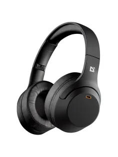 Наушники с микрофоном (гарнитура) DEFENDER FreeMotion B690, Bluetooth, беспроводные, черные, 63690