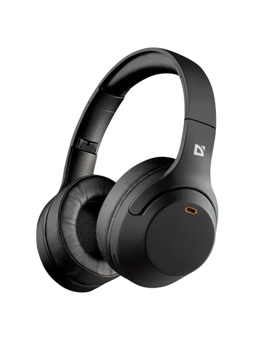 Наушники с микрофоном (гарнитура) DEFENDER FreeMotion B690, Bluetooth, беспроводные, черные, 63690