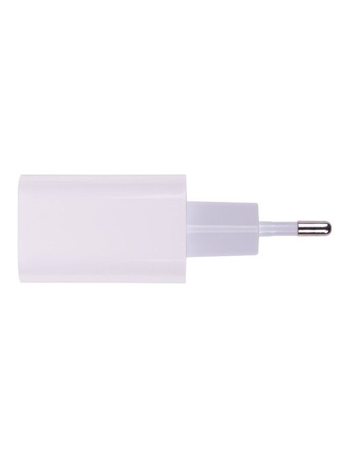 Зарядное устройство быстрое сетевое (220 В) SONNEN, Type-C PD 20 Вт, 3 A, белое, 455507