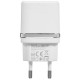 Зарядное устройство сетевое HOCO 12 Вт, 2.4 А, 2 х USB, кабель Type-C, 1 м, белый, УТ000023100