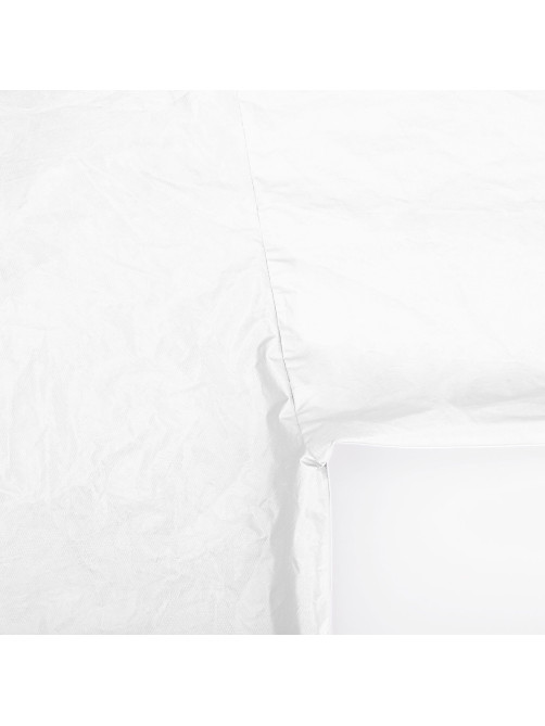 Дождевик-плащ на кнопках, EVA, многоразовый прочный, чехол в комплекте, универсальный размер, белый, SHAMAANI (ШАМААНИ), 610935