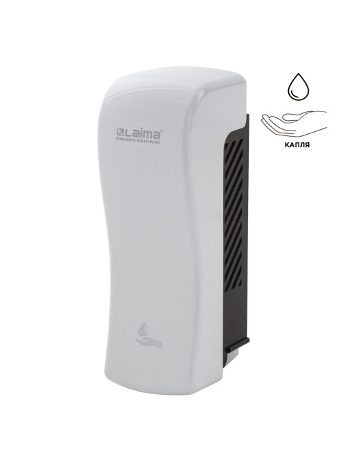 Дозатор для жидкого мыла LAIMA PROFESSIONAL ORIGINAL, НАЛИВНОЙ, 0,8 л, белый, ABS-пластик, 605774