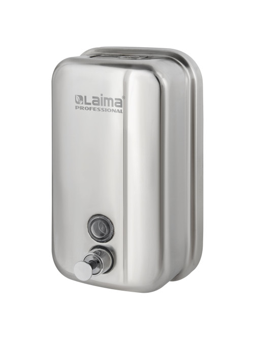 Дозатор для жидкого мыла LAIMA PROFESSIONAL INOX (гарантия 3 года), 1 л, нержавеющая сталь, зеркальный, 605393