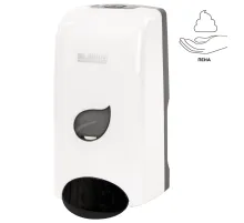 Дозатор для мыла-пены LAIMA PROFESSIONAL ECO, НАЛИВНОЙ, 1 л, белый, ABS-пластик, 606552