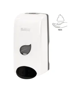 Дозатор для мыла-пены LAIMA PROFESSIONAL ECO, НАЛИВНОЙ, 1 л, белый, ABS-пластик, 606552