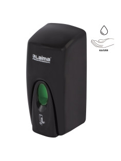Дозатор для жидкого мыла LAIMA PROFESSIONAL ORIGINAL, НАЛИВНОЙ, 1 л, черный, ABS-пластик, 605783