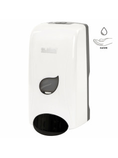 Дозатор для жидкого мыла LAIMA PROFESSIONAL ECO, НАЛИВНОЙ, 1 л, белый, ABS-пластик, 606551