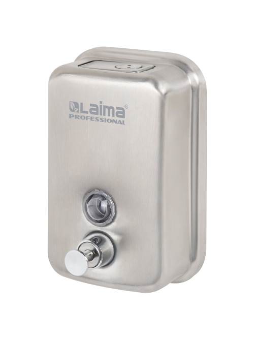 Дозатор для жидкого мыла LAIMA PROFESSIONAL INOX (гарантия 3 года), 0,5 л, нержавеющая сталь, матовый, 605396