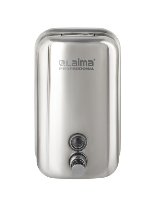 Дозатор для жидкого мыла LAIMA PROFESSIONAL INOX (гарантия 3 года), 1 л, нержавеющая сталь, зеркальный, 605393