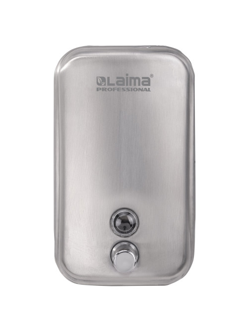 Дозатор для жидкого мыла LAIMA PROFESSIONAL INOX (гарантия 3 года), 1 л, нержавеющая сталь, матовый, 605395