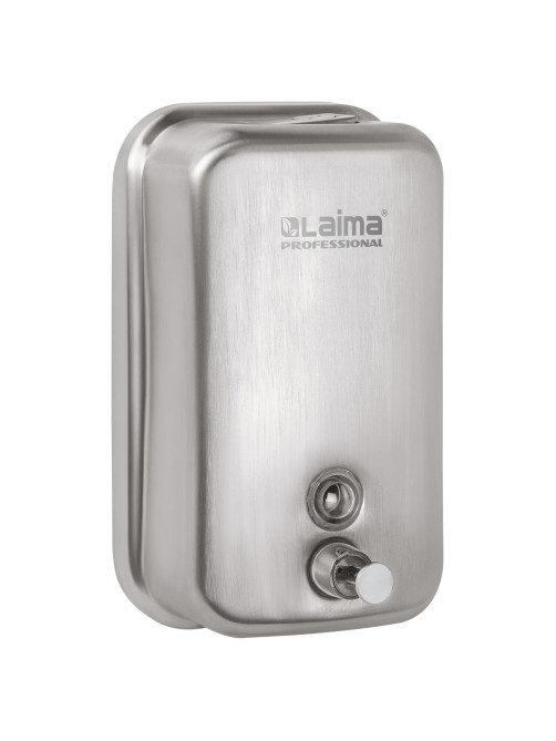 Дозатор для жидкого мыла LAIMA PROFESSIONAL INOX (гарантия 3 года), 1 л, нержавеющая сталь, матовый, 605395