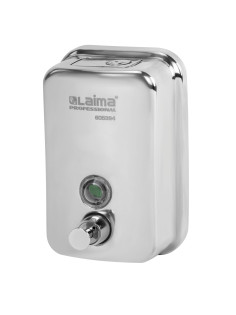 Дозатор для жидкого мыла LAIMA PROFESSIONAL INOX (гарантия 3 года), 0,5 л, нержавеющая сталь, зеркальный, 605394