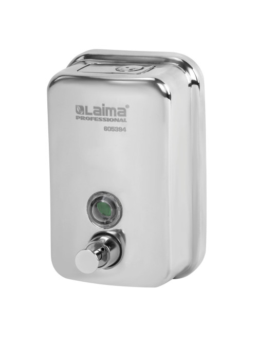 Дозатор для жидкого мыла LAIMA PROFESSIONAL INOX (гарантия 3 года), 0,5 л, нержавеющая сталь, зеркальный, 605394