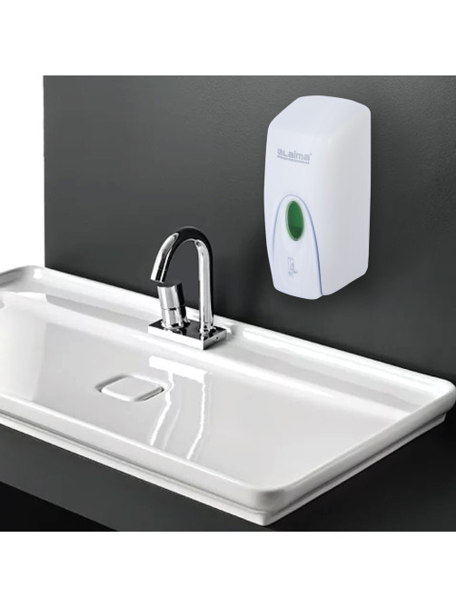 Дозатор для жидкого мыла LAIMA PROFESSIONAL ORIGINAL, НАЛИВНОЙ, 1 л, белый, ABS-пластик, 605782