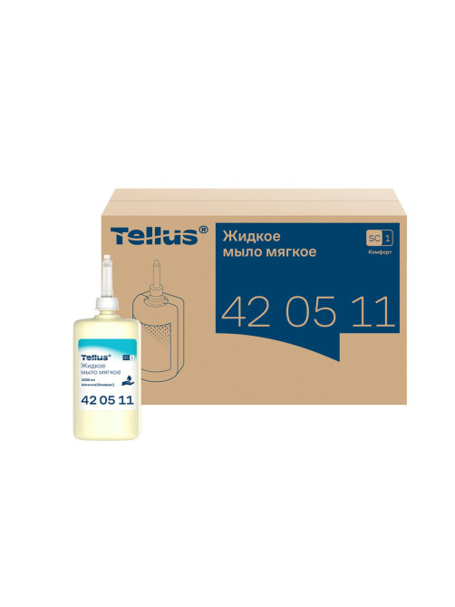 Картридж с жидким мылом одноразовый Tellus/TORK (Система S1) Advanced, 1 л, мягкое, 420511