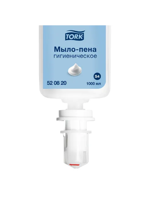 Картридж с жидким мылом-пеной одноразовый Tellus/TORK (Система S4) Advanced, гигиенический эффект, 1 л, 520821