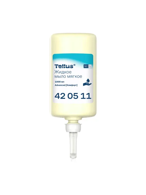 Картридж с жидким мылом одноразовый Tellus/TORK (Система S1) Advanced, 1 л, мягкое, 420511