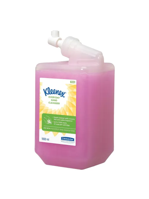 Картридж с жидким мылом одноразовый KIMBERLY-CLARK Kleenex Everyday Use, 1 л, розовый, 6331