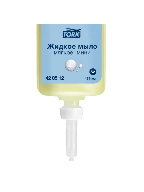 Картридж с жидким мылом одноразовый TORK (Система S2) Advanced, 0,475 л, мягкое, 420512
