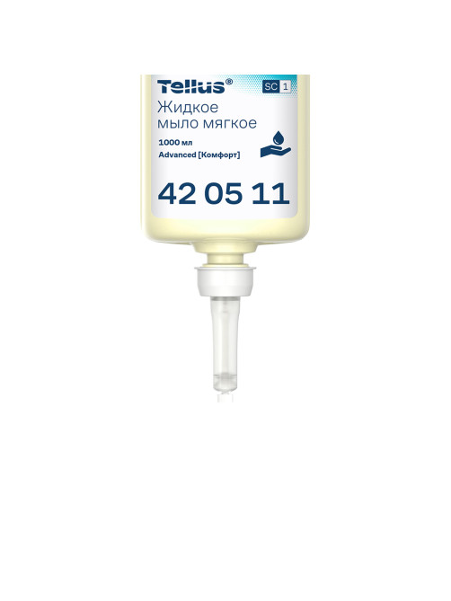 Картридж с жидким мылом одноразовый Tellus/TORK (Система S1) Advanced, 1 л, мягкое, 420511