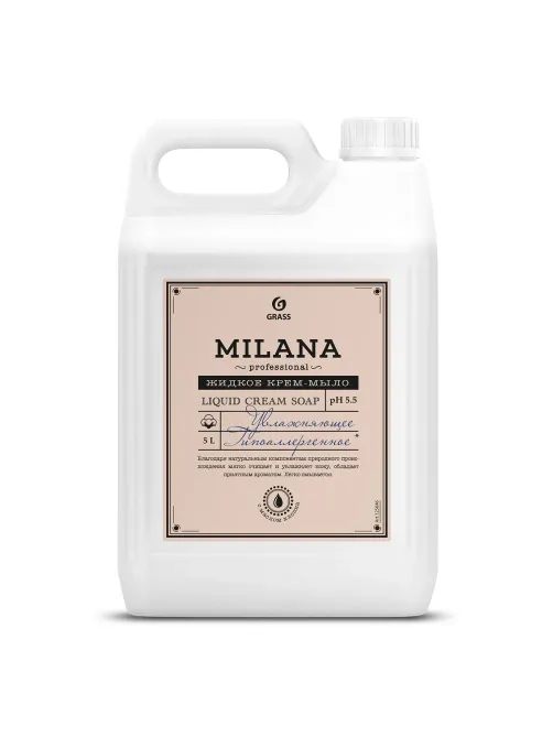 Мыло-крем жидкое гипоаллергенное 5 л, GRASS MILANA PROFESSIONAL 