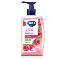 Мыло жидкое 2в1 для рук и тела 500 мл AURA Vitamin Complex 