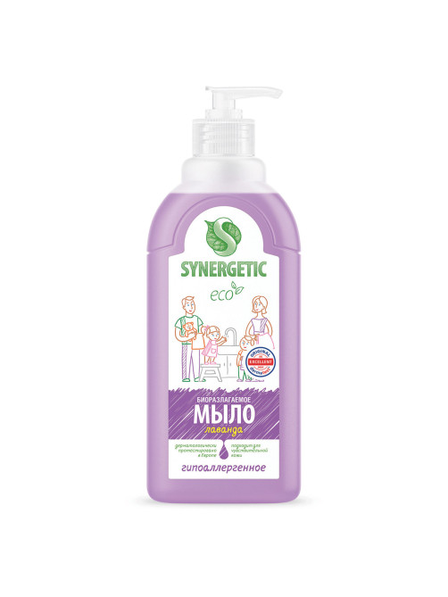 Мыло жидкое 500 мл, SYNERGETIC 