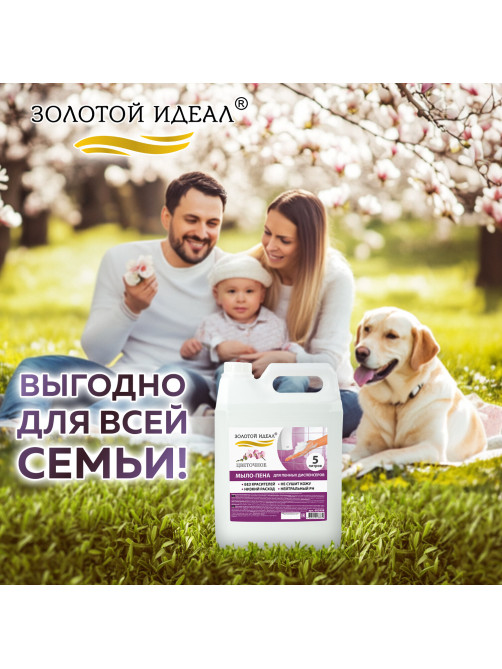 Мыло-пена для специальных диспенсеров 5 л ЗОЛОТОЙ ИДЕАЛ 