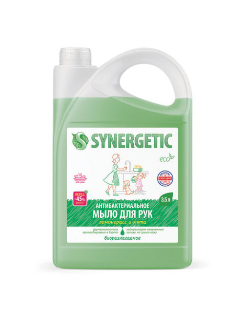 Мыло жидкое антибактериальное 3,5 л SYNERGETIC 