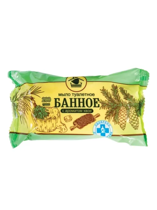 Мыло туалетное 200 г, БАННОЕ (Меридиан), 