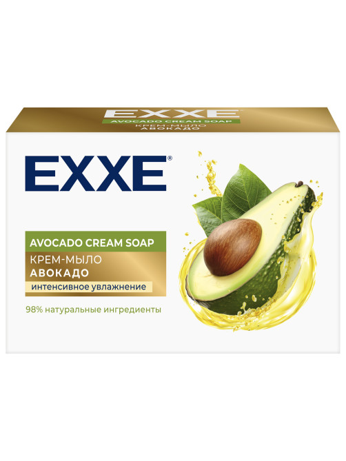 Мыло-крем туалетное косметическое 90 г EXXE 