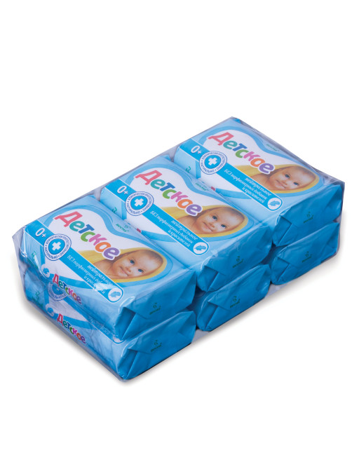 Мыло туалетное 90 г ДЕТСКОЕ (Весна), нейтральное, без отдушек и красителей, 1140, 6112, 1140,6112